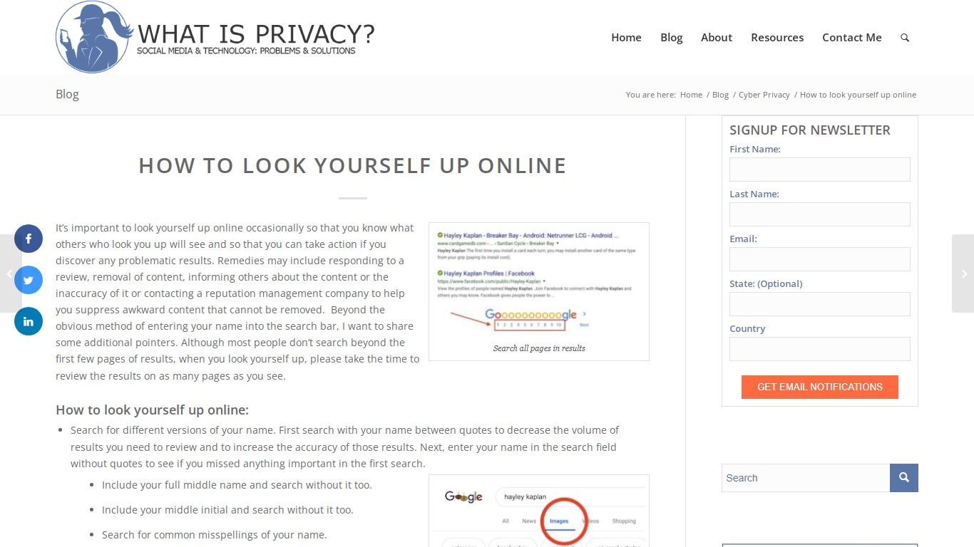 How to look yourself up online – What Is Privacy?